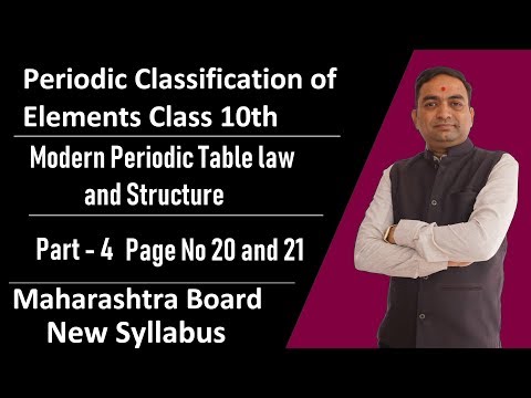 Periodic Classification of elements Class 10th Maharashtra Board New Syllabus Part 4