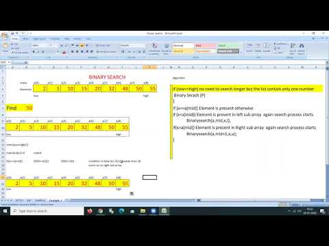 Binary Search Part 2 (Prof A.Viswanathan) - YouTube