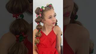 Looking For A Festive And Fun Christmas Hairstyle? Try This Bubble Braid! #hairstyle #christmashair