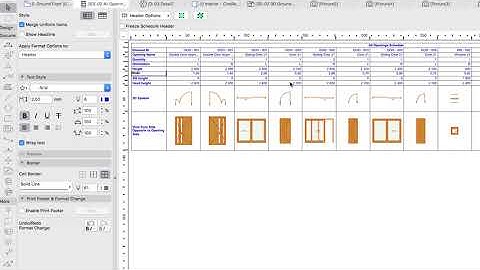 Doors and Windows Schedules - ARCHICAD Training Series 3 - 74/84