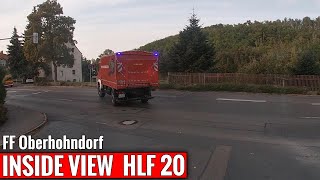 [INSIDE VIEW] HLF 20 der FF Zwickau-Oberhohndorf auf Alarmfahrt zum Chemikalienaustritt