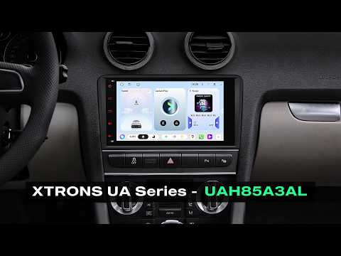 XTRONS UAH85A3AL: 8" Android 15 Car Stereo for Audi A3 8P/S3/RS3 | 6GB+128GB, AI NPU, DSP, CarPlay
