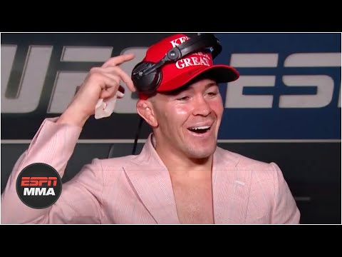 Colby Covington gets a call from President Trump, screams at Kamaru Usman | ESPN MMA