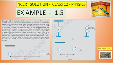 NCERT SOLUTION | CLASS 12 PHYSICS | EXAMPLE 1.5 | ELECTRIC CHARGES AND FIELD INTAMIL
