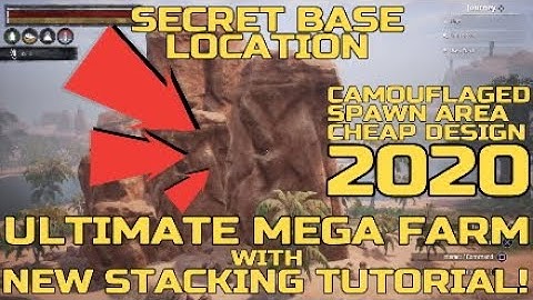 Secret Farm Base Location For Solo & Team Players on Conan Exiles | NEW STACKING TUTORIAL