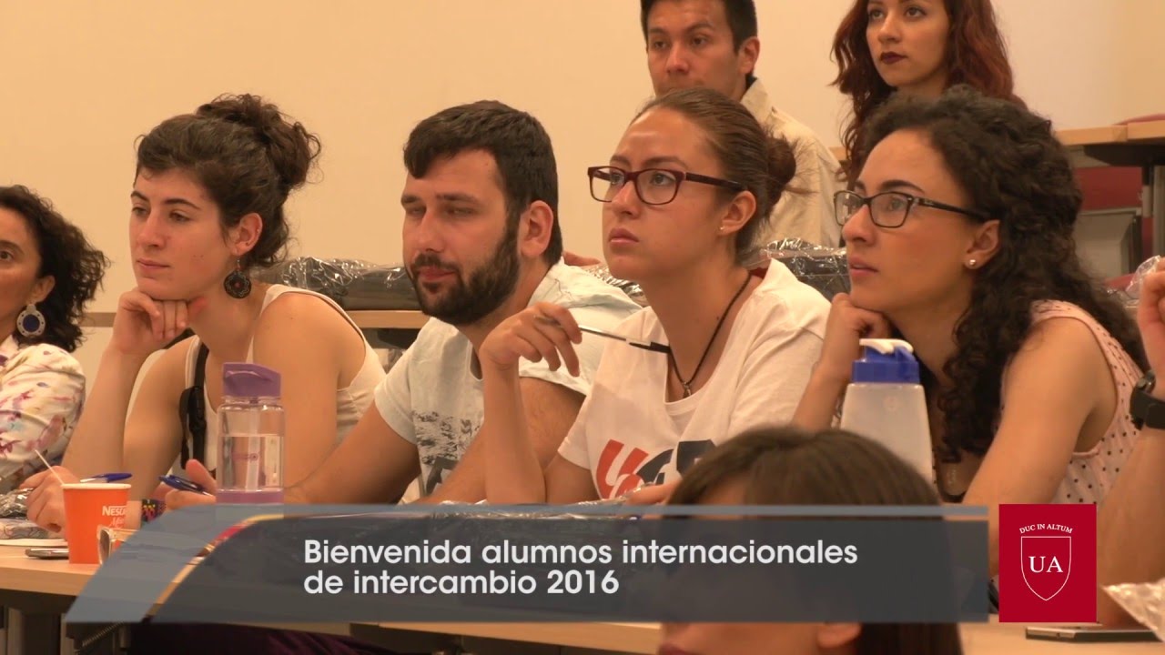 Estudiantes extranjeros reciben la bienvenida a la UA - YouTube
