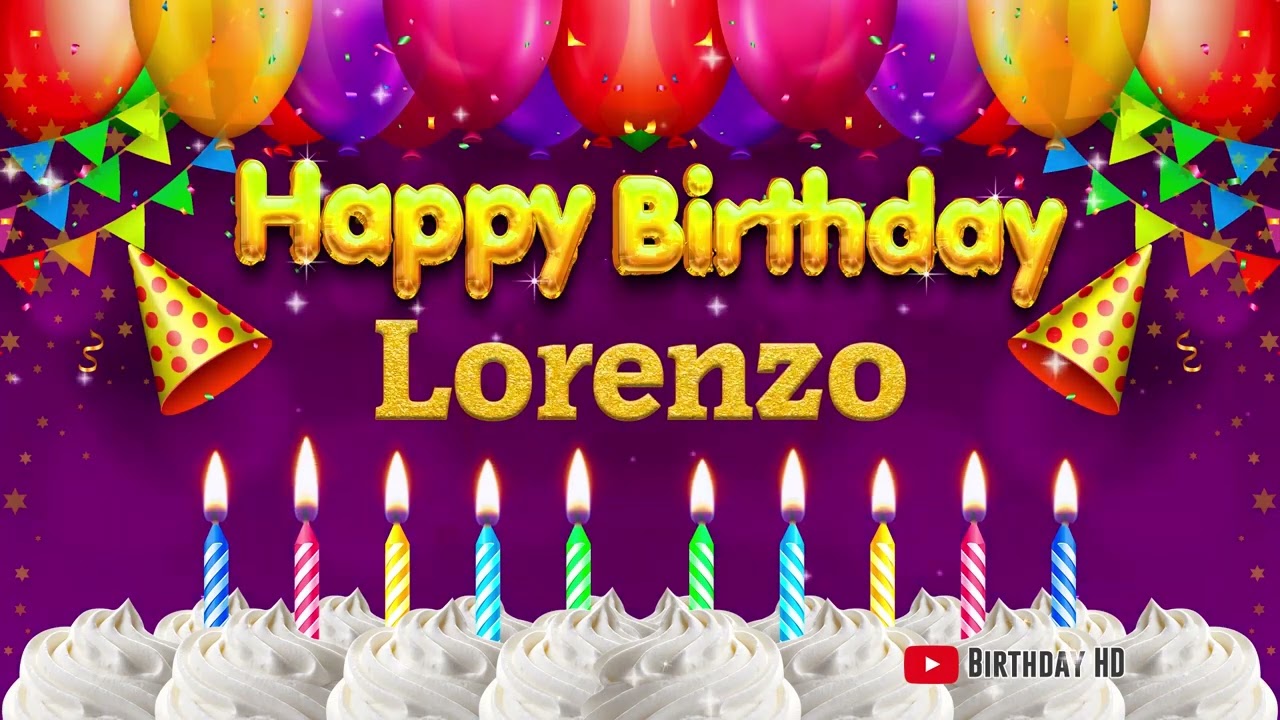 Lorenzo Happy birthday To You - Happy Birthday song name Lorenzo 🎁
