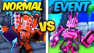 EVENT vs NORMAL Units In Toilet Tower Defense (Roblox)