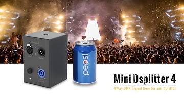 4Way DMX Signal Booster and Splitter Mini Dsplitter 4