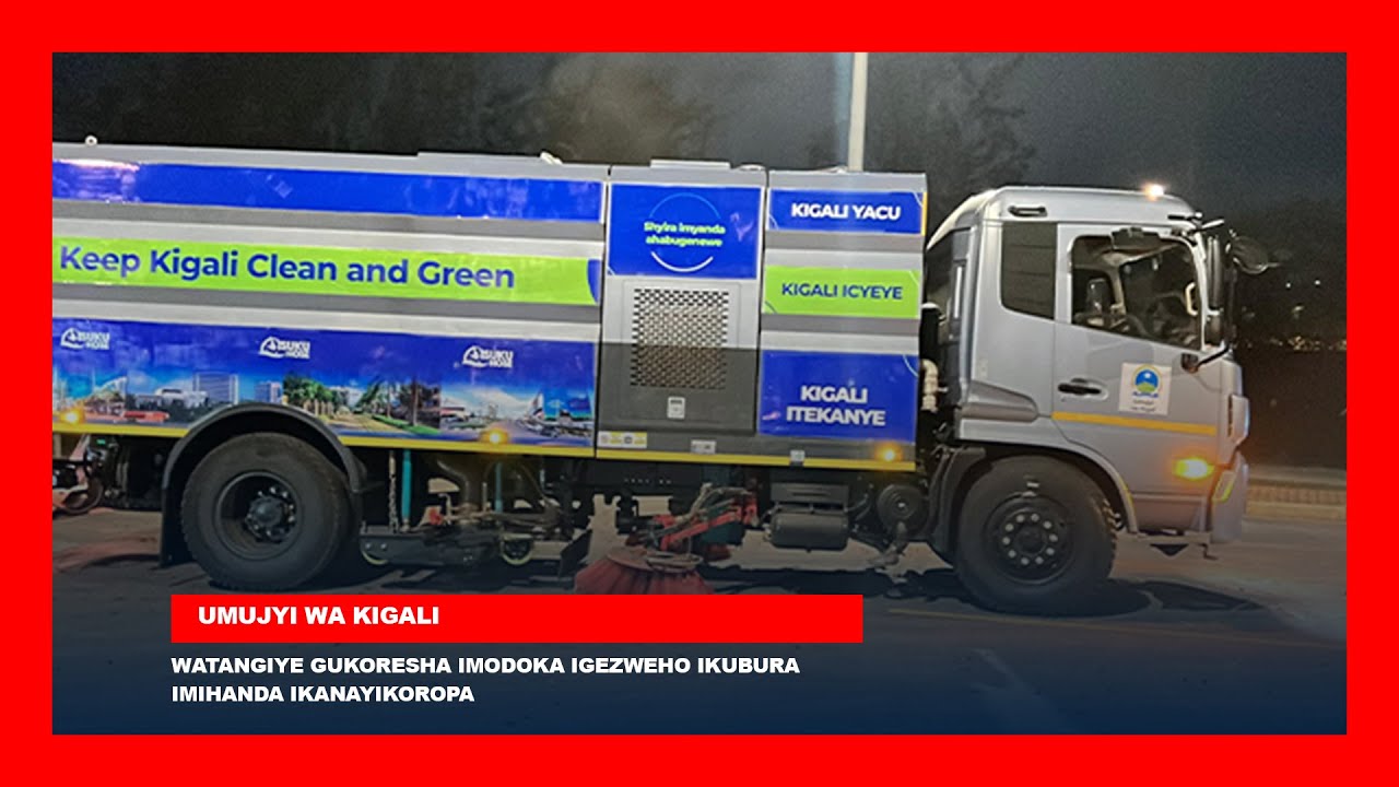 Umujyi wa Kigali watangiye gukoresha imodoka igezweho ikubura imihanda ikanayikoropa