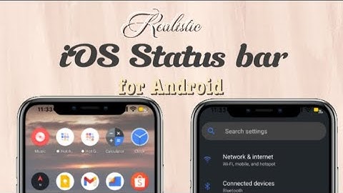 New iOS 16.4 status bar for Android ( transparent ) | 2025