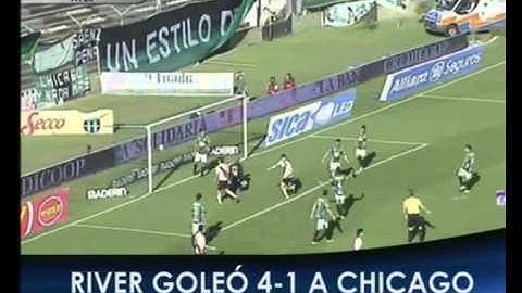 Canal 26 -River goleó a Chicago