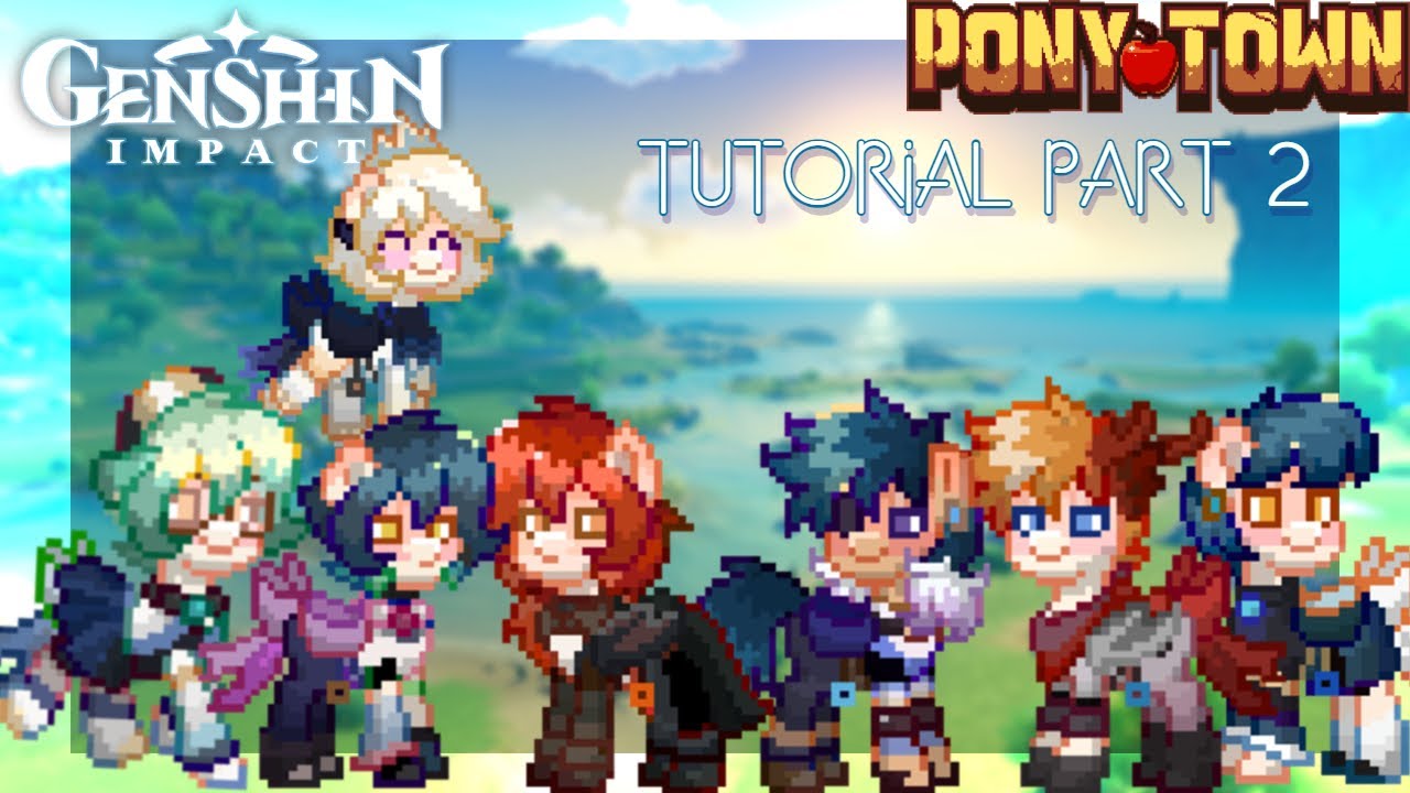 How to make Genshin Impact characters in Ponytown [Part2] [REQUESTS ...