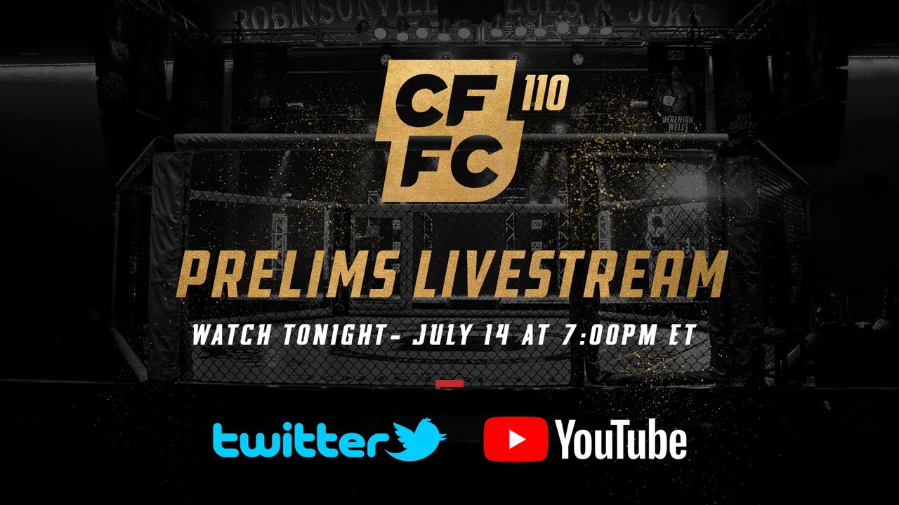 CFFC 110 Prelim Fights FREE MMA LIVESTREAM