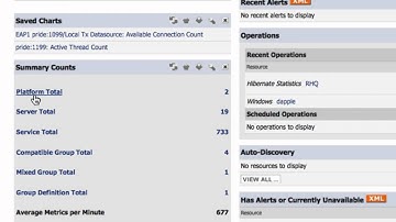 JBoss Operations Network-Summary Counts