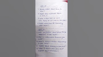 #degree 5th sem computer science paper -6A- Web interface designing technologies.#imp questions