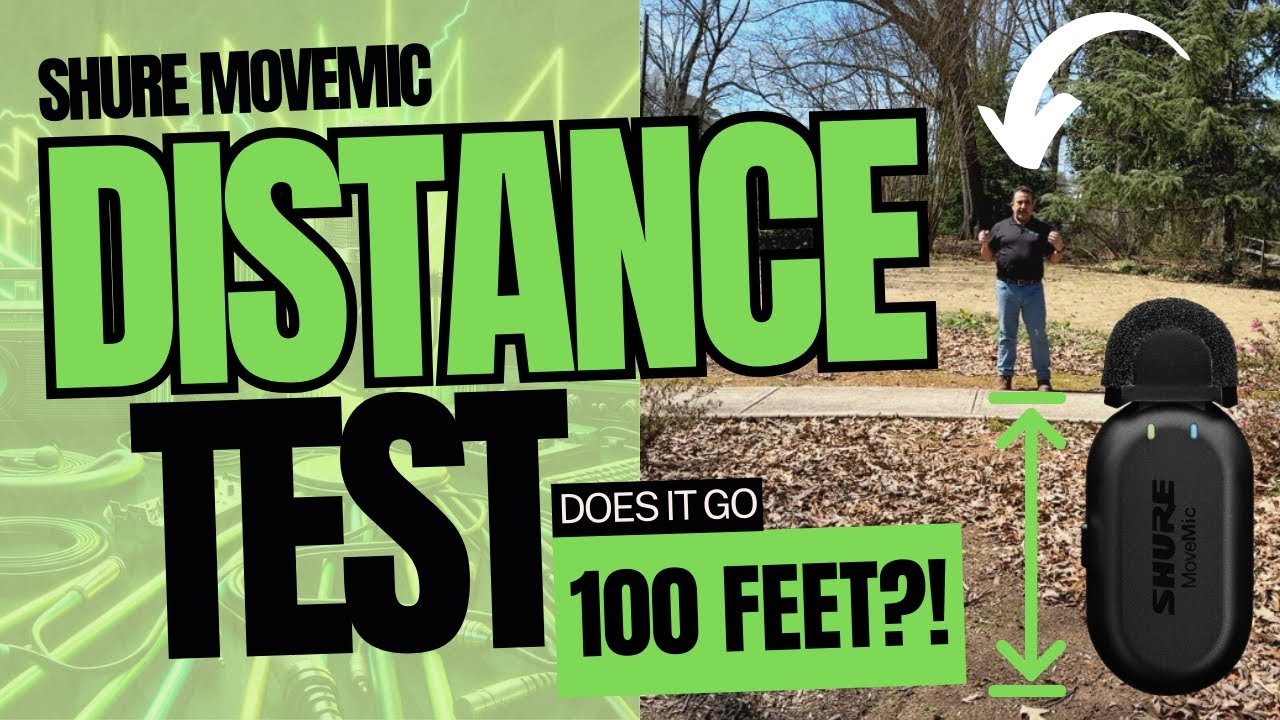 Shure’s Distance Test: MoveMic Clear at 100 Feet?!