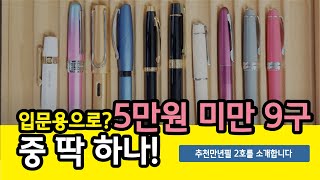 07. 입문용 추천? 5만원 미만 만년필 9구 리뷰