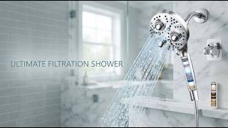 YOUMEIYUAN Filter Handheld Shower Head Review | 10-Spray Chrome Showerhead.