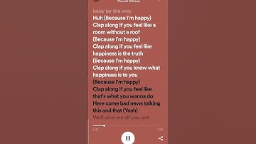 Thumbnail of Lyrics for Happy by Pharrell  Williams (from despicableMe 2) #lyrics #minions #happy