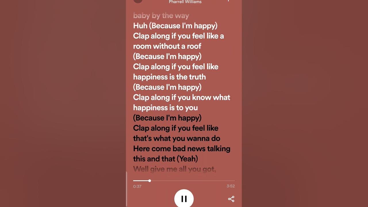 Lyrics for Happy by Pharrell Williams (from despicableMe 2) #lyrics #minions #happy Lyrics for Happy by Pharrell Williams (from despicableMe 2) #lyrics #minions #happy