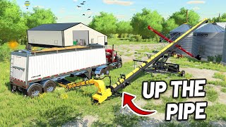 UP THE PIPE WE GO! | Edgewater INTERACTIVE | Farming Simulator 22  Episode 9