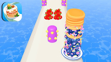 PANCAKE RUN🥞🍤🥞All Levels Gameplay Walkthrough Android,ios