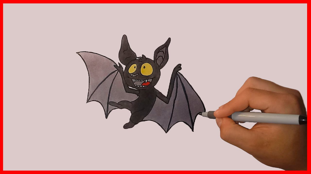COMMENT DESSINER UNE CHAUVE-SOURIS || ÉTAPE PAR ÉTAPE FACILE - YouTube