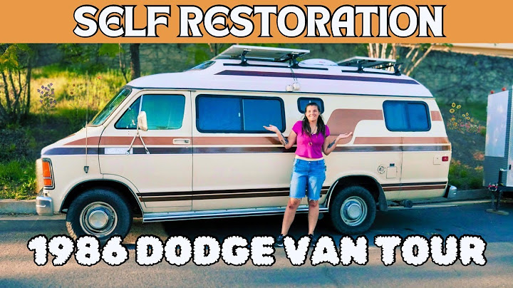 VAN TOUR | Step Inside Our Fully Restored 1986 Dodge B250 Class B Camper Van