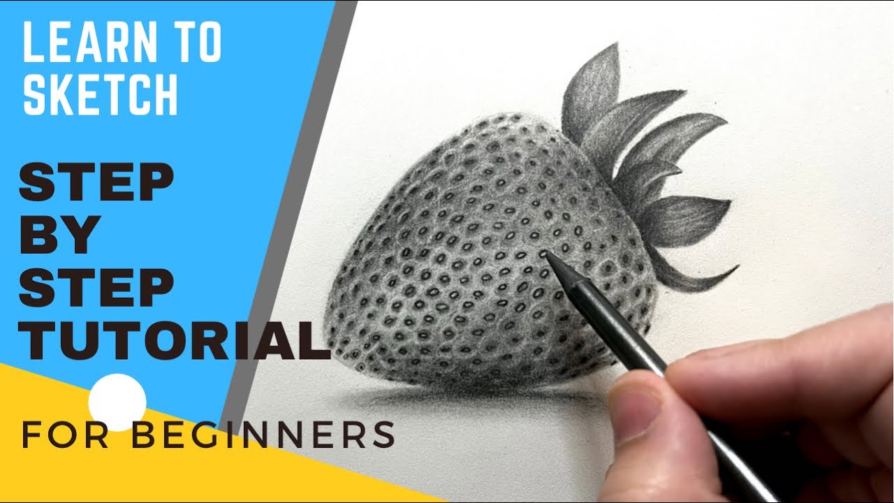 How to Draw Hyperrealistic Strawberry | Step-by-step Tutorial