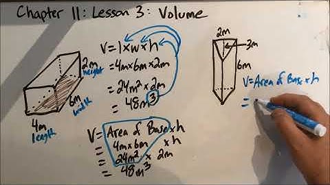 Chapter 11 Lesson 3 Volume