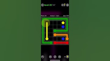 Flow Free - Intro - Green Pack - 7x7 medium - Level 22