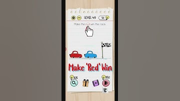 Make the red win the race || Level 49 || Brain test Solved