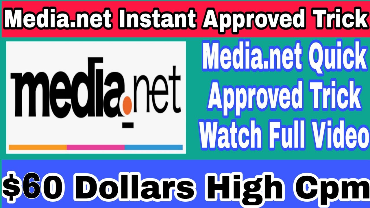 Media.net Instant Approved Trick $60 Dollars High Cpm ads network blogger/wordpress
