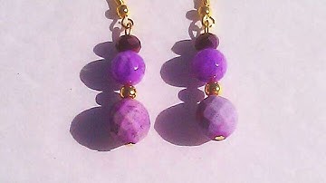 How To Make Beautiful Purple Jade Jasper Earrings - DIY Crafts Tutorial - Guidecentral