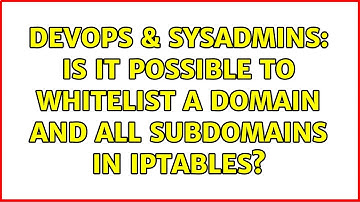 DevOps & SysAdmins: Is it possible to whitelist a domain and all subdomains in IPTABLES?