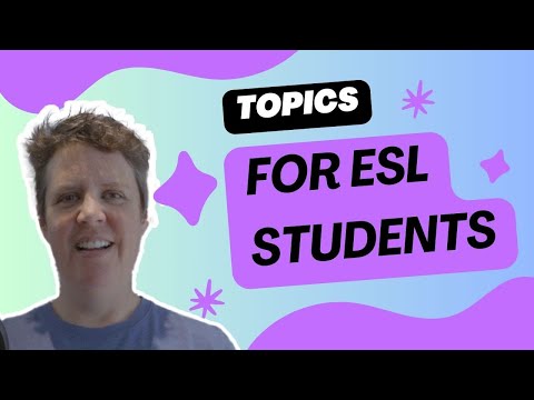 ESL Conversation Topics