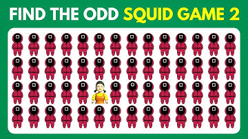 Find the ODD One Out - Squid Game 2 🐙🦑🎮 | 30 Levels