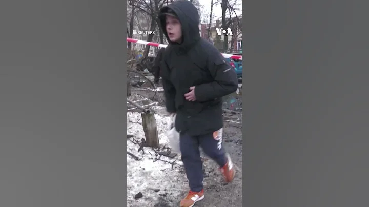 Russia Missile Strike Damages Homes in Kyiv  | VOA News #shorts