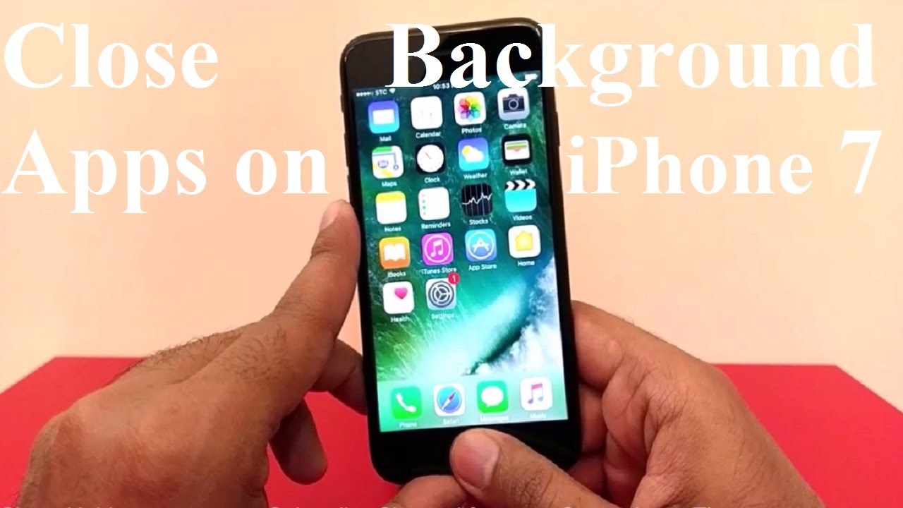 How To Close Background Running Apps On Apple IPhone 7 IPhone 7