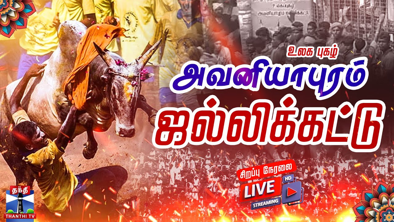 🔴LIVE : அவனியாபுரம் ஜல்லிக்கட்டு | Jallikattu 2025 | Avaniyapuram Jallikattu | Madurai | Thanthi Tv