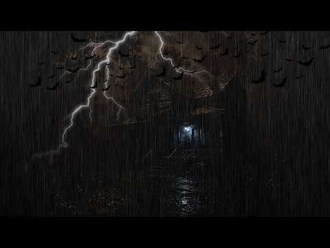 Heavy Rain and Lightning in a Dark and Haunted Night Sleep Soundly without ads