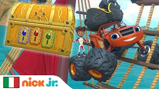 Blaze e le Mega Macchine | Blaze e Pegwheel il Pirata trovano un tesoro! | Nick Jr.