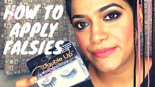 HOW TO | APPLY FALSE LASHES FOR BEGINNERS WITH TIPS &amp; TRICKS