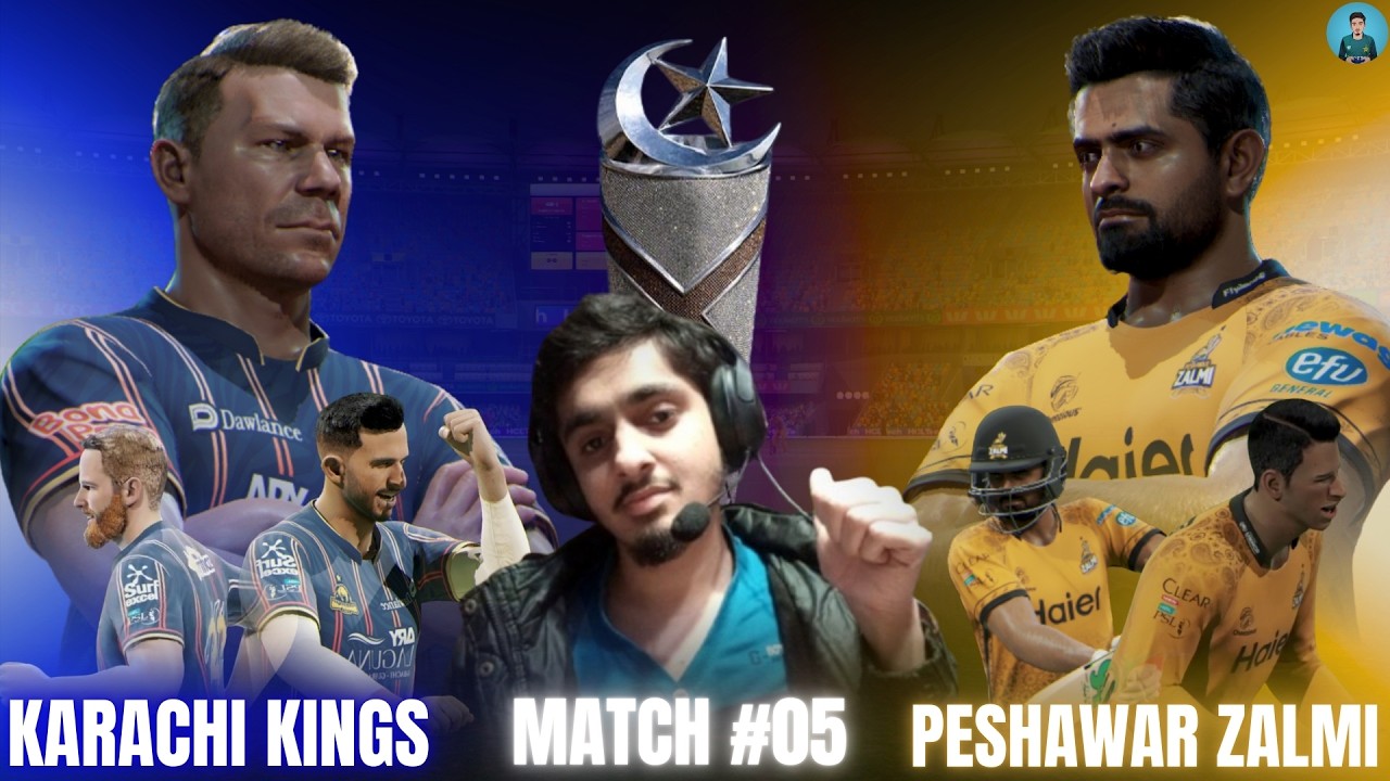 #05 💙Karachi Kings vs 💛Peshawar Zalmi -🏆PSL 2025 - Cricket 26 AfsarAKGamer #t20i  #t20  #cricket26