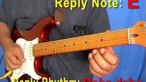Call and Reply Blues Guitar Beginner E Melody