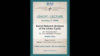 2026-04-02 - Social Network Analysis of the Ulster Cycle. An Introduction to the NEMAIN project