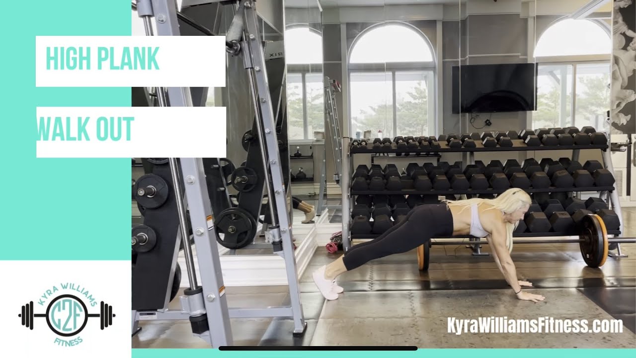 How to do High Plank Walk Outs | Kyra Williams Fitness' Full Ab Workout ...