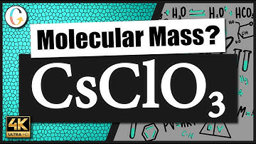 How to find the molecular mass of CsClO3 (Cesium Chlorate)
