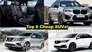 Top 6 Cheapest Luxury Midsize  SUVs you can buy in 2018\/2019. (Top 6 Rated)